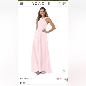 Azazie Kaleigh bridesmaid dress in Blushing Pink
